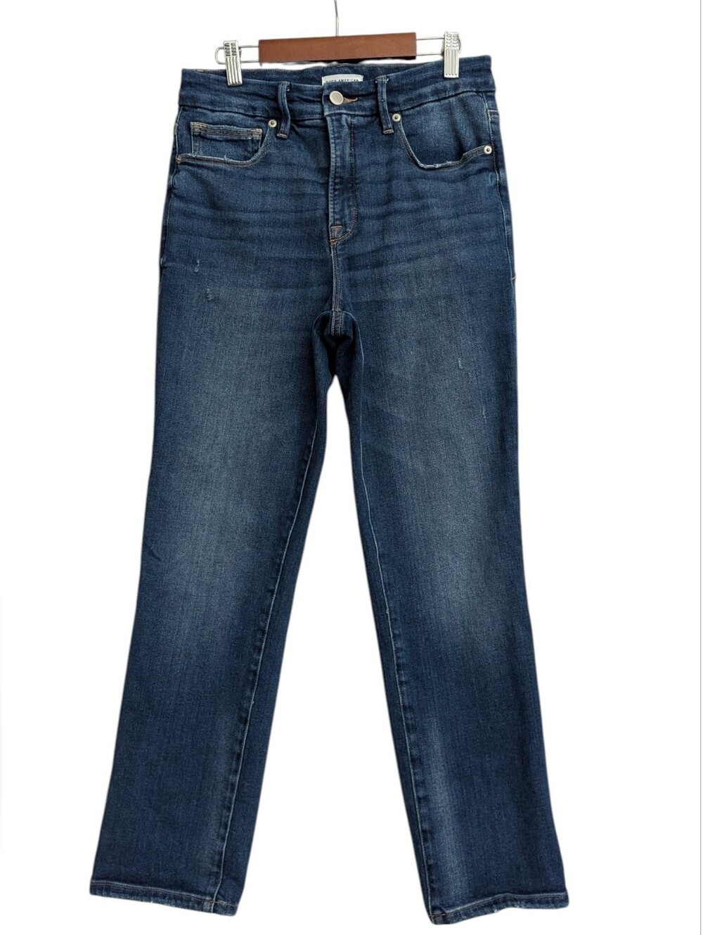 Good American Jeans Womens 6 Good Legs Straight Curve Stretchy Gap Proof Waist